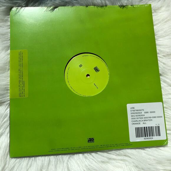 Charli XCX - BRAT Limited LP One Size Orange Translucent Swirl Color Vinyl - Picture 7 of 8